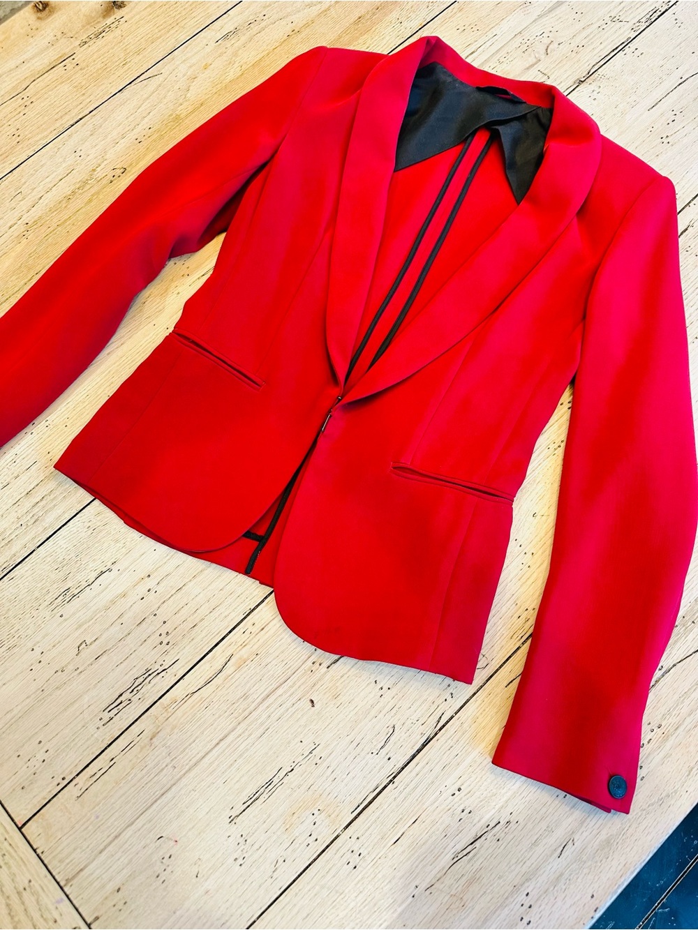 rag & bone Women's Vintage Red Tailored Blazer